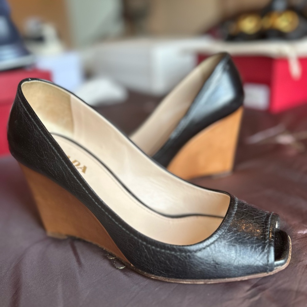 Prada women’s wedges